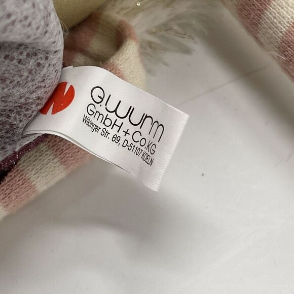 VINTAGE G.Wurm Rag Doll Cloth Gmbh + Co. KG Girl Fur Dioh Bean Germany - Picture 4 of 8